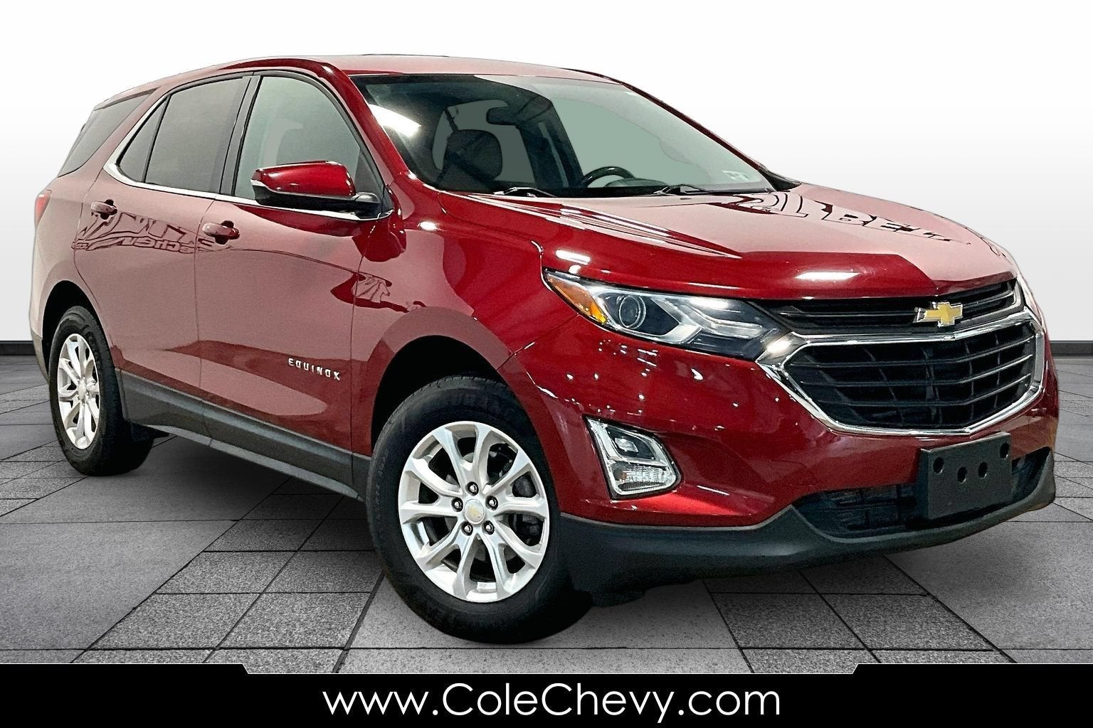 2018 Chevrolet Equinox LT in Cajun Red Tintcoat — front three-quarter view